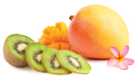 mango and kiwi