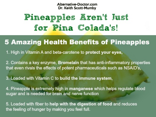 Health benefits of pineapples