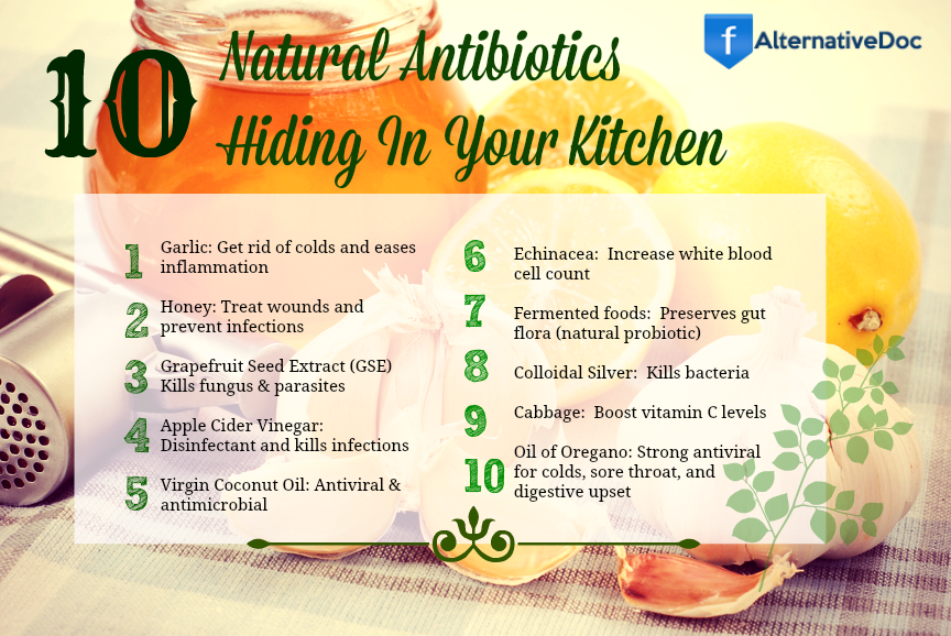 Top 10 Natural Antibiotics Hiding In Your Kitchen!