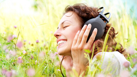 Girl listening to music
